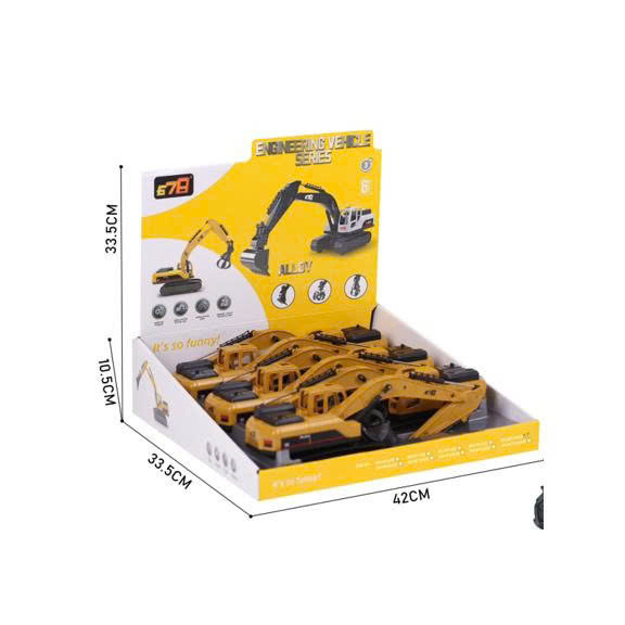 678 - 901345ZE Đồ chơi mô hình xe tải kỹ thuật quán tính chạy đà (KT 33.5x42x10.5cm) - 6pcs/Hộp