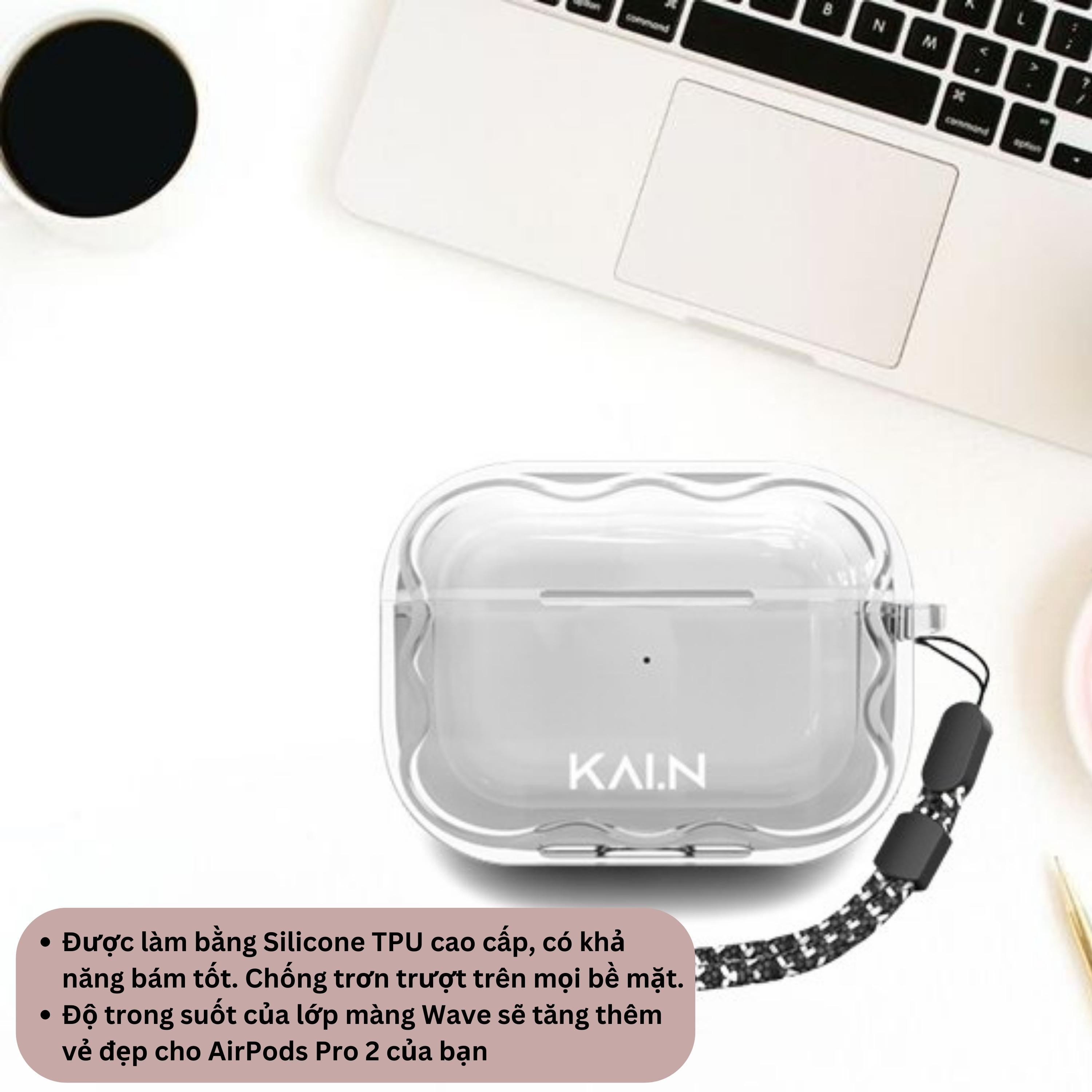 Ốp Bảo Vệ Sạc Tai Nghe Dành Cho Airpods Pro 2 - WAVE TPU - Art House x Kai.N - Hàng Chính Hãng