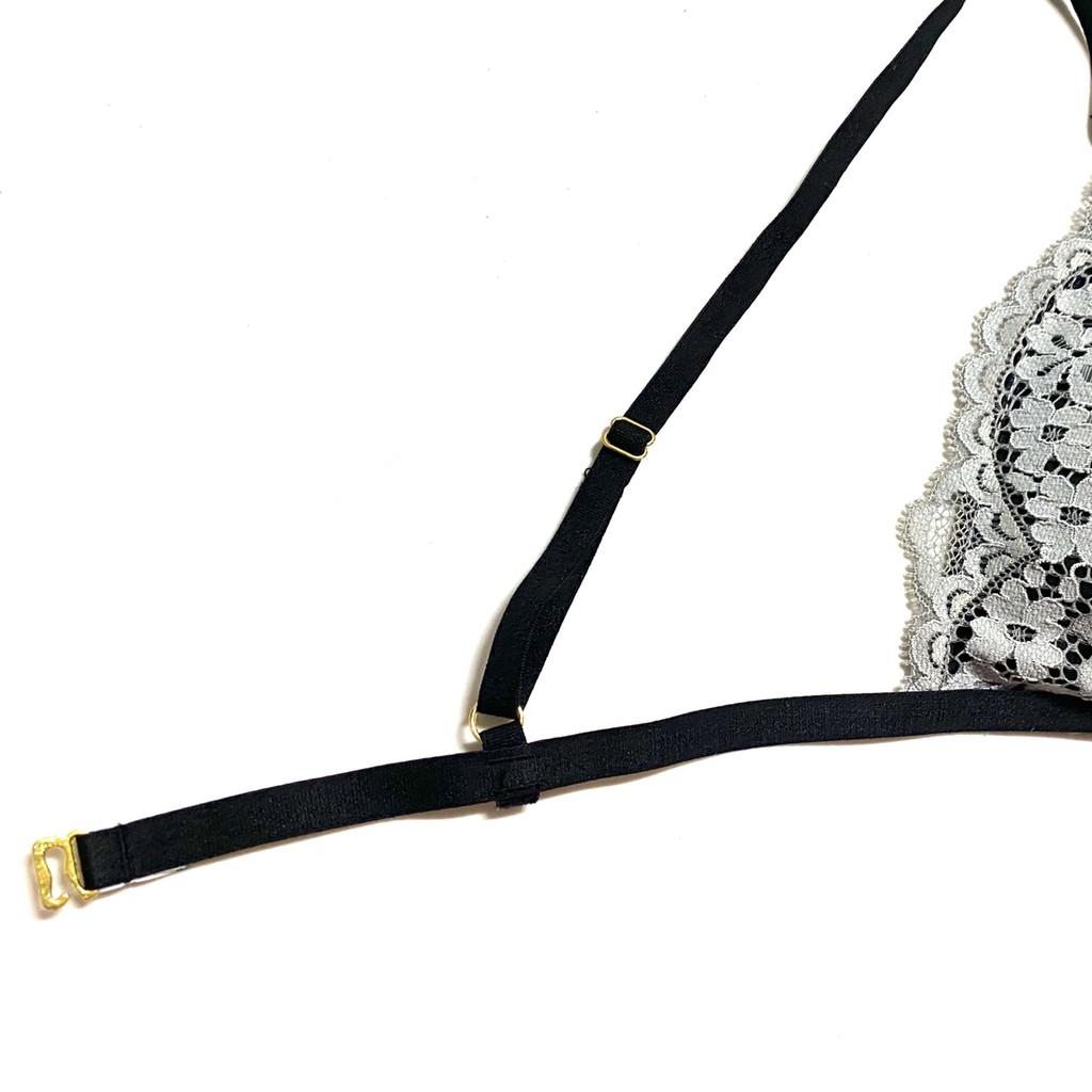 Mã B74 HISEXY Set Đồ Lót Bralette Ren Cao Cấp Thiết Kế Gọng Mỏng Kiểu quần T