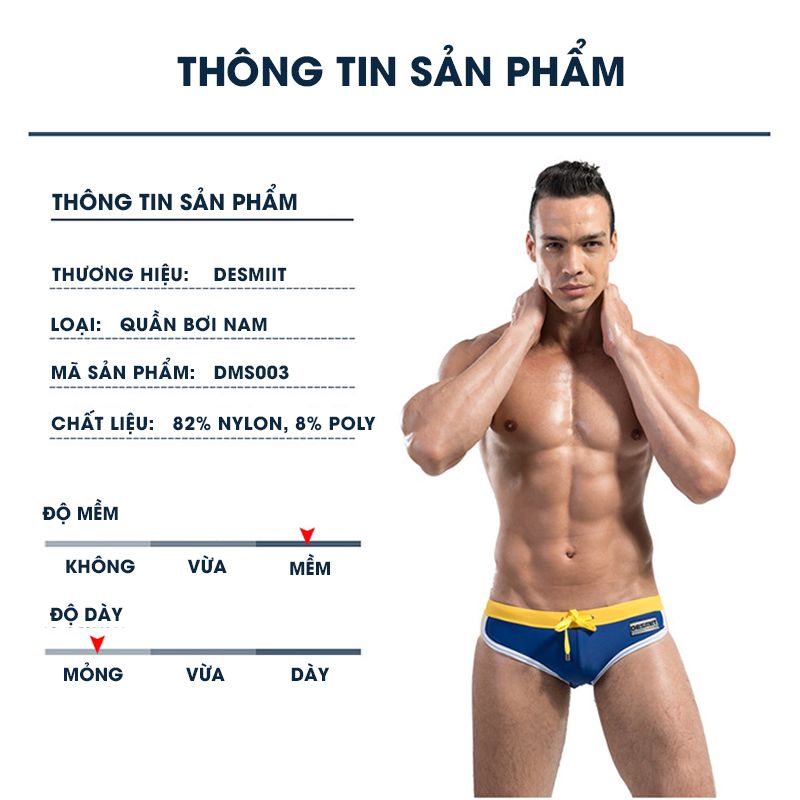 Quần bơi nam tam giác Desmiit DMS03 Sportslink