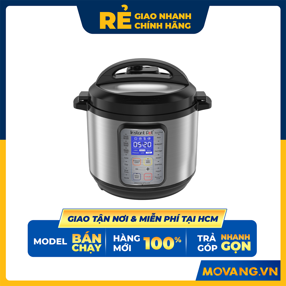 Nồi Áp Suất Điện Đa Năng INSTANT POT DUO PLUS 60 9-IN-1 Phiên Bản Châu Á Dung Tích 5.7L - Hàng Chính Hãng