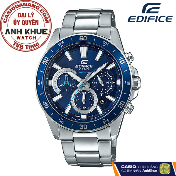 Đồng hồ nam dây kim loại Casio Edifice chính hãng Anh Khuê EFV-570D-2AVUDF (43mm)