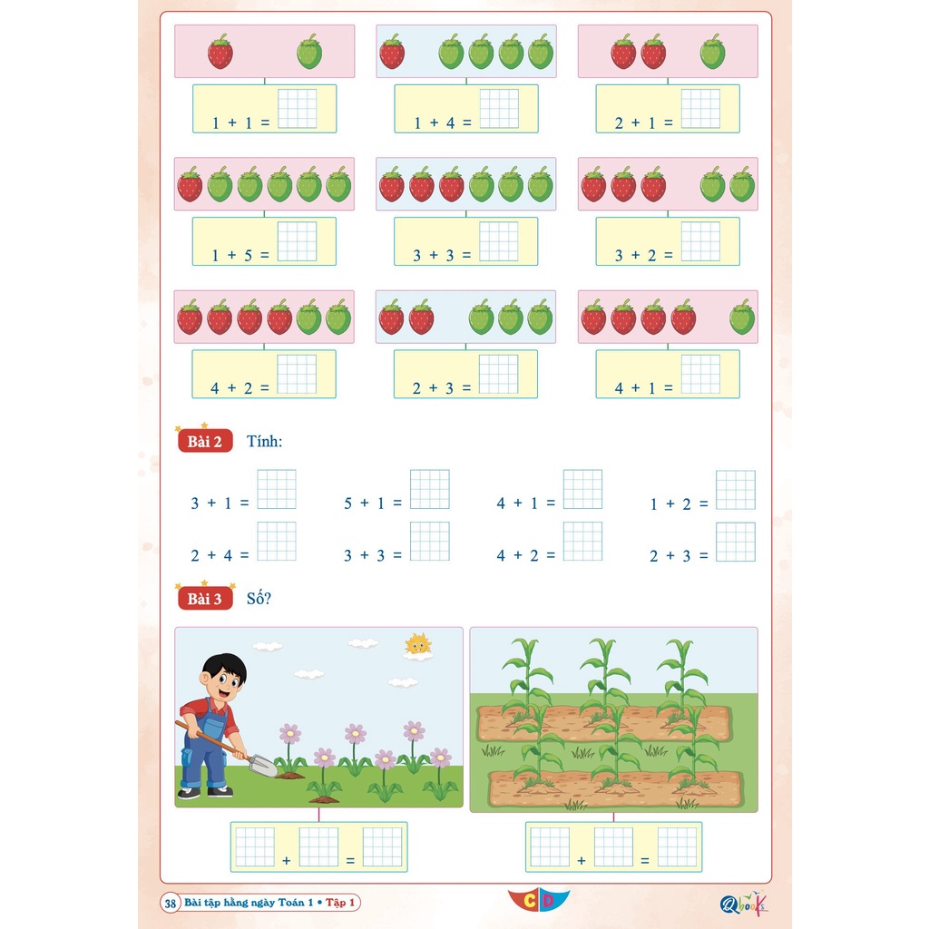 Sách - Bài Tập Hằng Ngày Toán Lớp 1 Tập 1