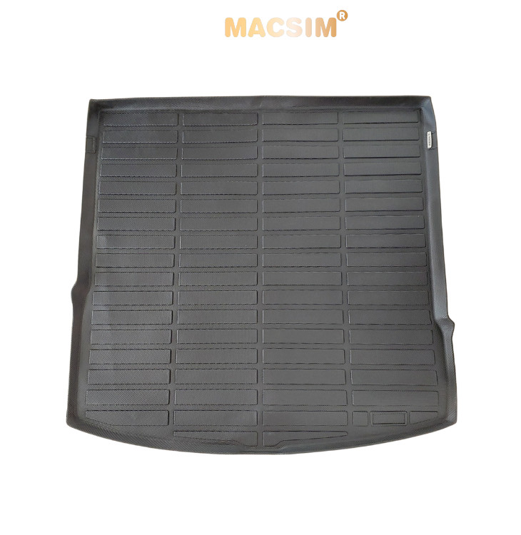Thảm lót cốp xe ô tô Volkswagen Teramont X - Nhãn hiệu Macsim chất liệu nhựa TPE cao cấp màu đen