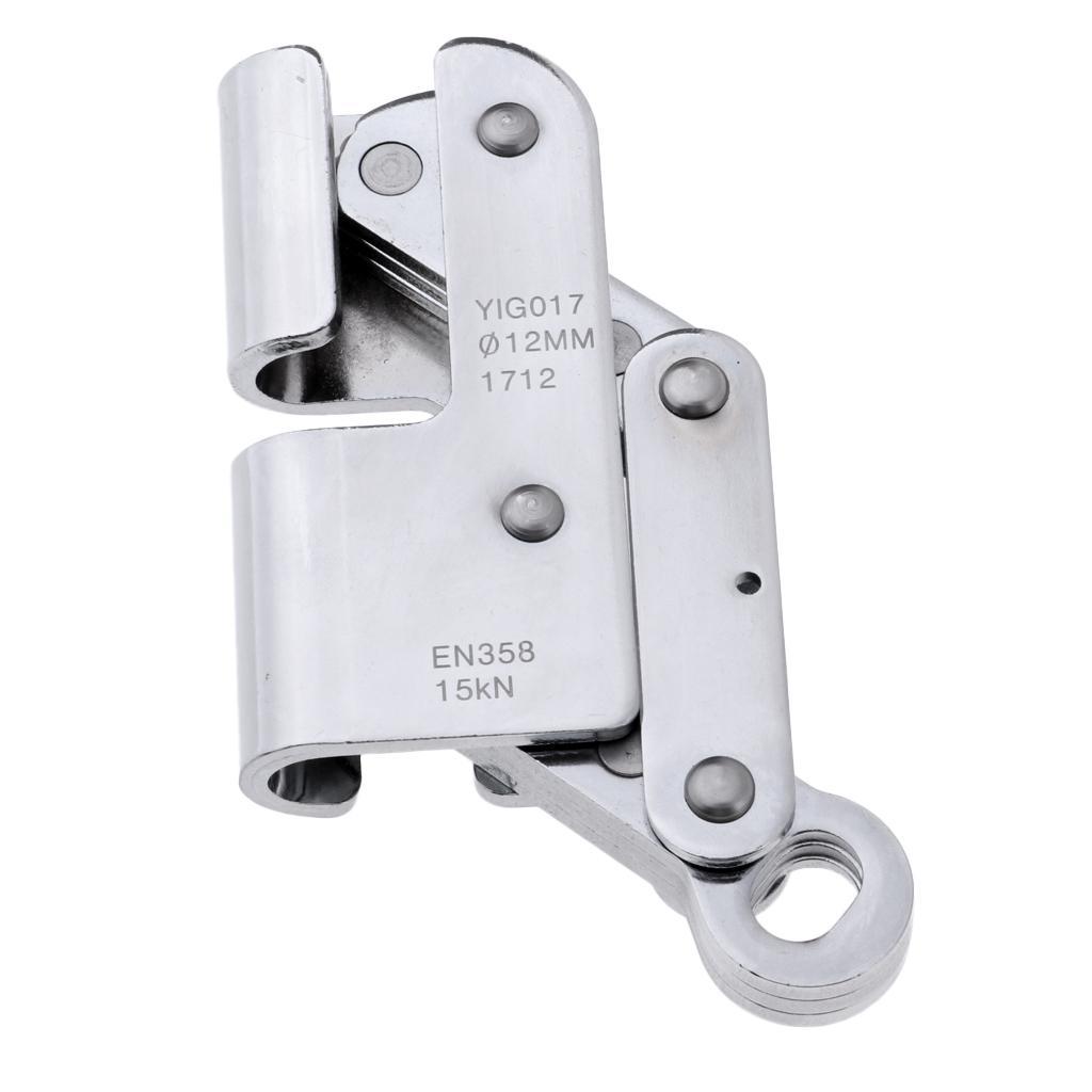 15KN Carbon Steel Rope Grab Protecta Construction Protection Rock Climbing