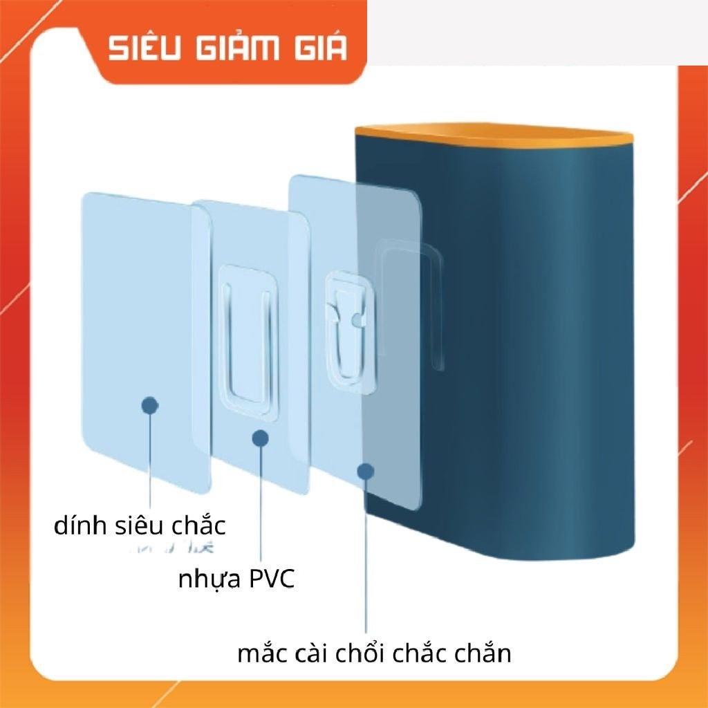 SP1541 Cọ vệ sinh toilet bồn cầu, nhà tắm hình đám mây bằng silicon cao cấp kèm hộp treo tường chắc chắn 38*4*10 cm