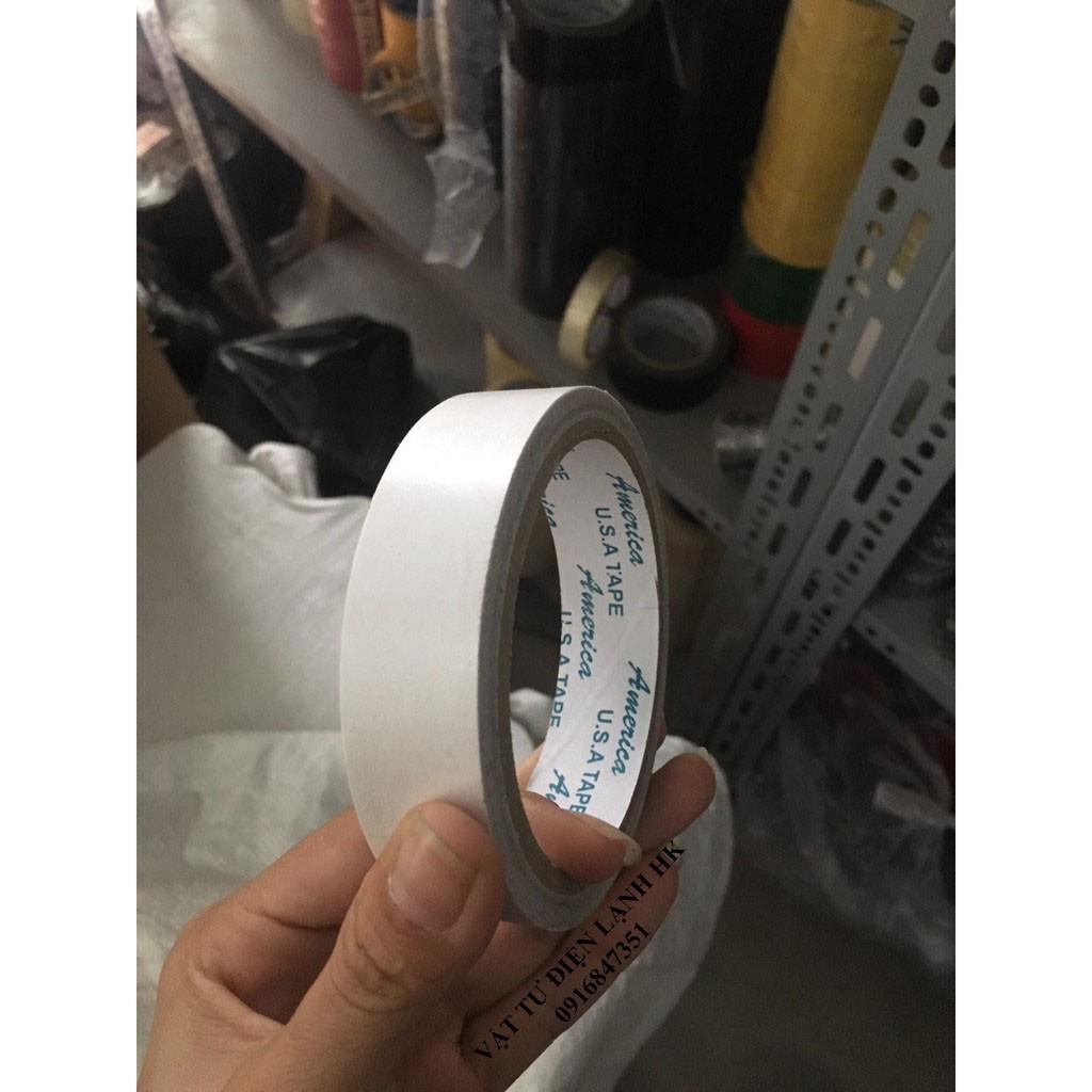 Băng keo 2 mặt - băng dính hai mặt - trắng - bản rộng 1.4cm