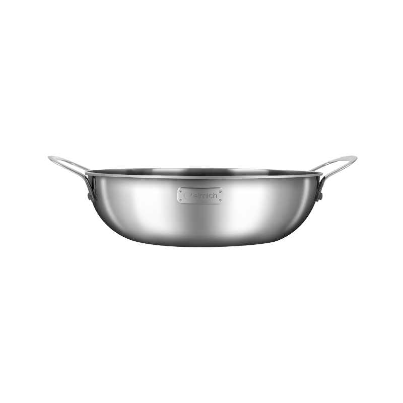 Chảo Xào Kiêm Nồi Lẩu inox cao cấp 3 lớp đáy liền ELMICH TRI-MAX - Hàng Chính Hãng