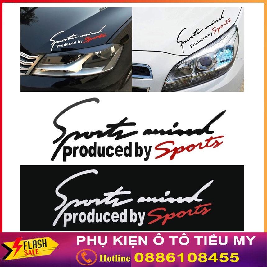Tem dán trang trí ô tô decal dán trang trí ô tô Sport, tem dán sườn xe tạo dáng xe thể thao hấp dẫn