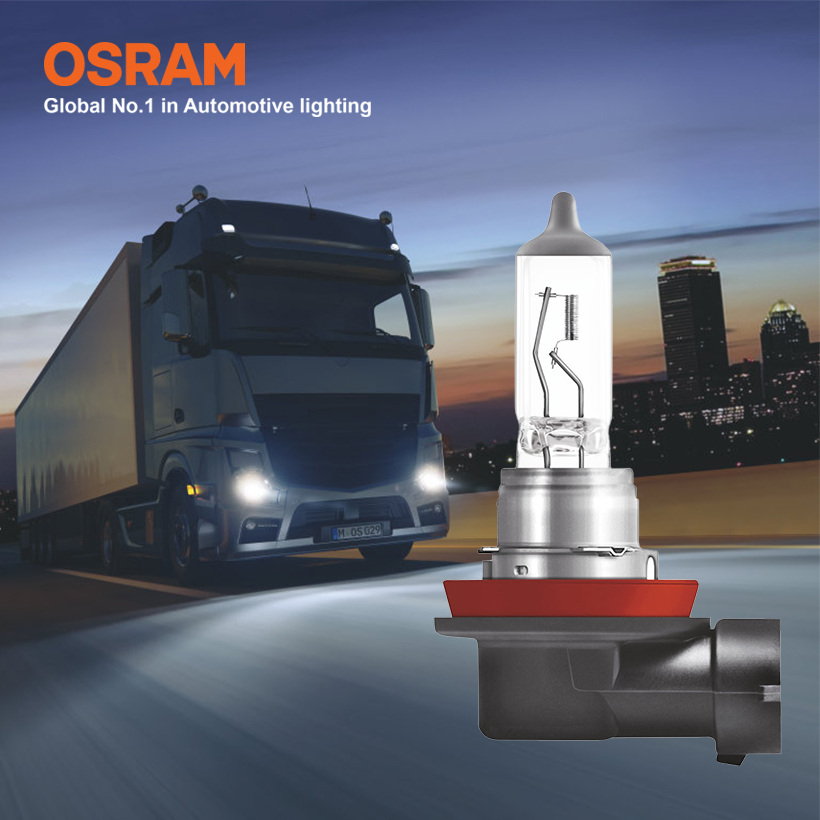 Bóng Đèn Halogen Tăng Sáng 120% OSRAM Truckstar Pro H11 24V 70W
