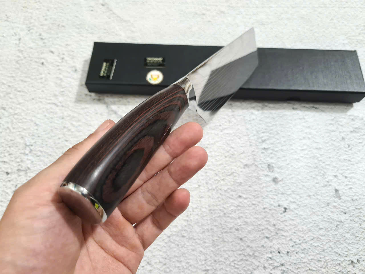 DAO - DAO BẾP NHẬT BẢN USUBA THÉP DAMASCUS MÃ DT125 nt topcomshop vn