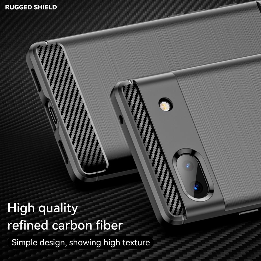 Ốp lưng cho Google Pixel 6A silicone mềm Carbon phay xước chống sốc chống vân tay