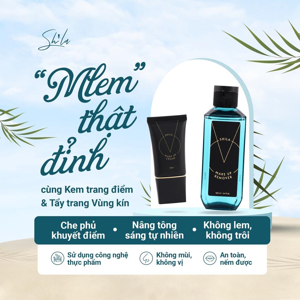 Combo kem trang điểm vùng kín Shila và tẩy trang vùng kín Shila (Shila V Makeup Cream, Shila V Makeup Remover)