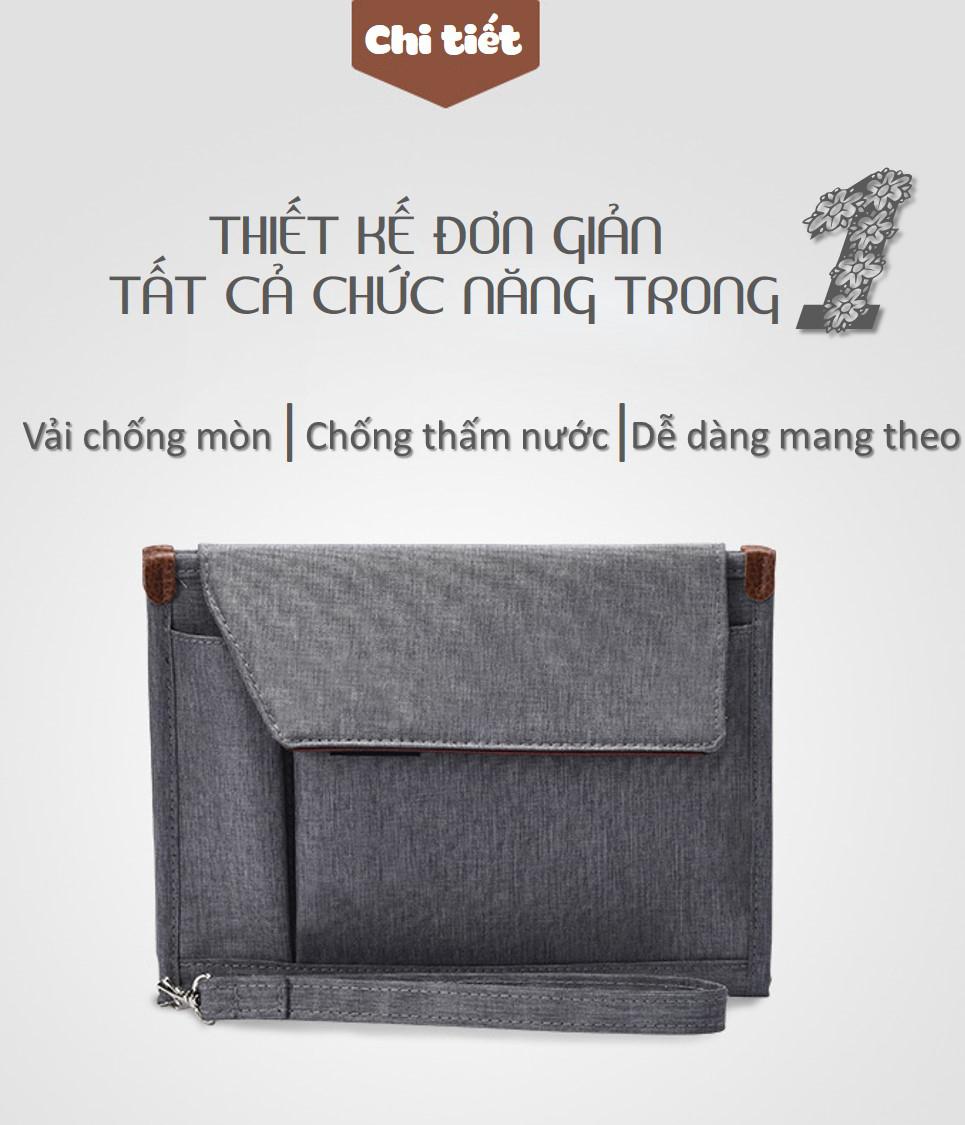 Túi đựng văn kiện giấy tờ tài liệu văn phòng đa năng gấp gọn du lịch Mai Lee - Hàng chính hãng