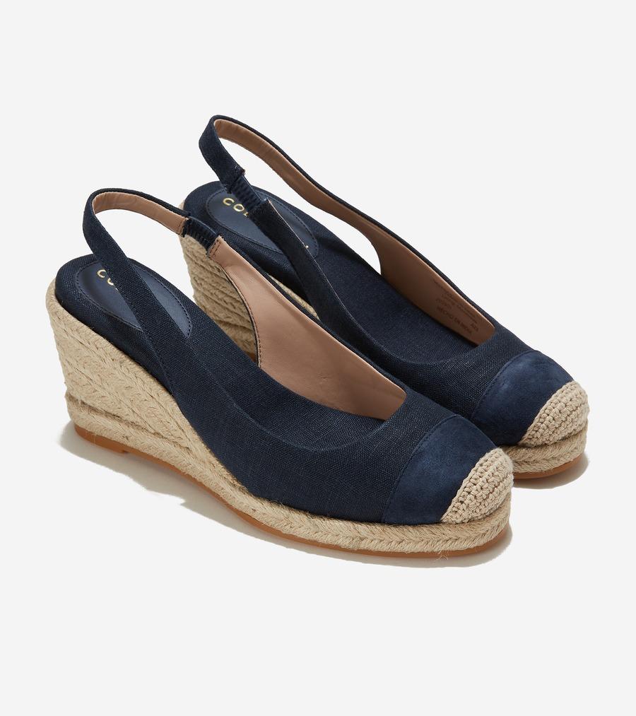 GIÀY ĐẾ XUỒNG COLE HAAN NỮ CF ESPADRI WED SLINGBBACK 80 W27874 231