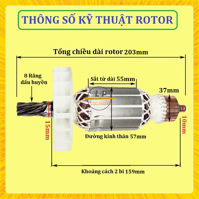 Rotor máy cắt sắt cho Hikari LS2414