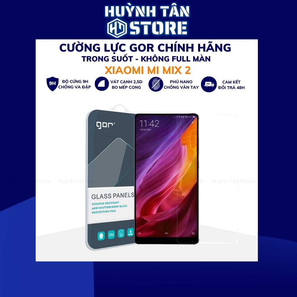 Kính cường lực xiaomi mix 2 mi mix 2s trong suốt KHÔNG FULL MÀN chống bám vân tay Gor huỳnh tân store - hàng nhập khẩu