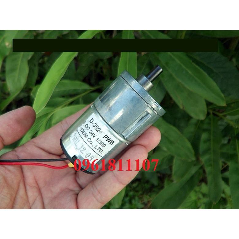 Motor giảm tốc 24V 3524 17rpm 17 vòng