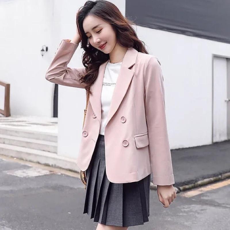 Áo vest blazer nữ phong cách hàn quốc mẫu mới đẹp mã ZELE015