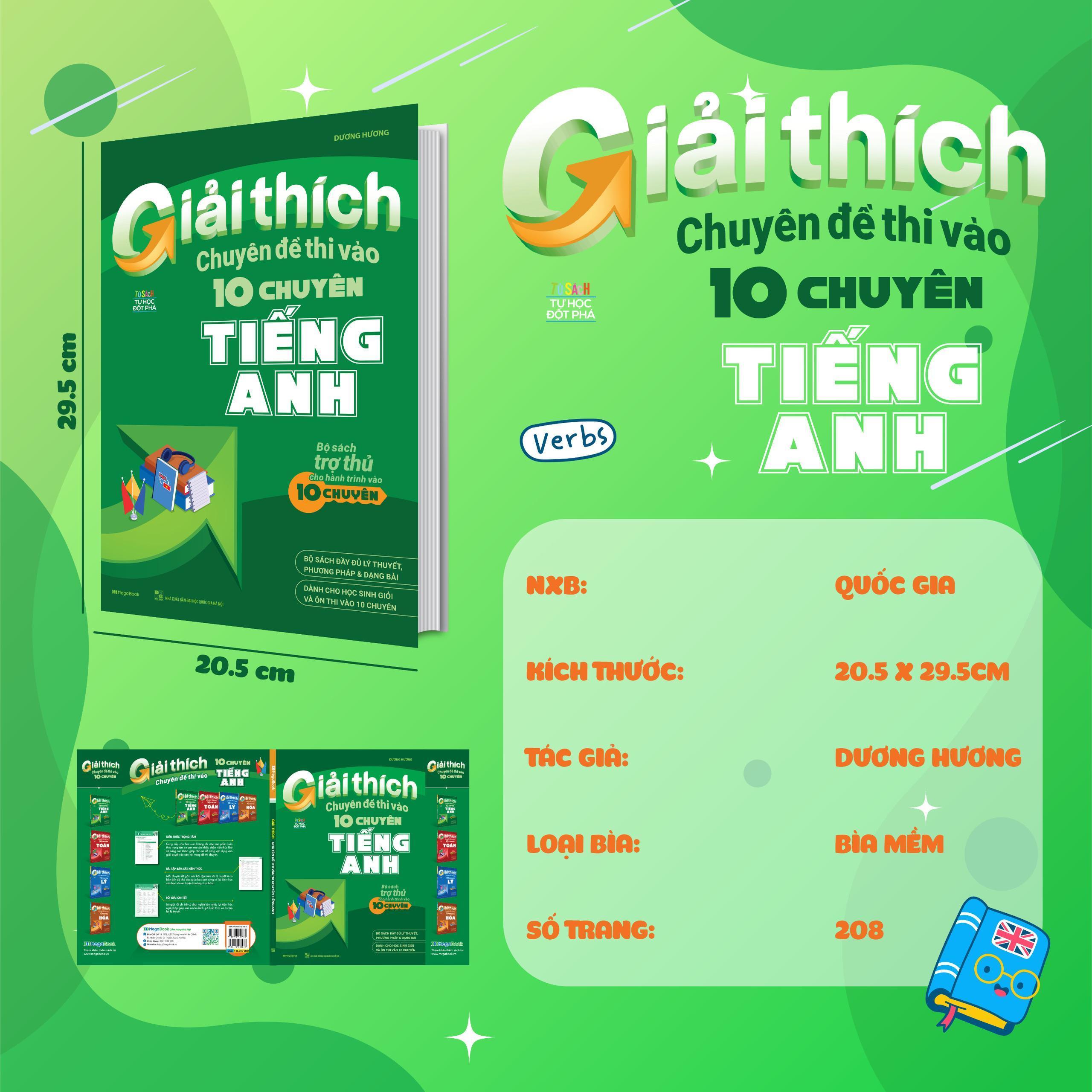 Sách - Giải Thích Chuyên Đề Thi Vào 10 Chuyên Tiếng Anh - Megabook
