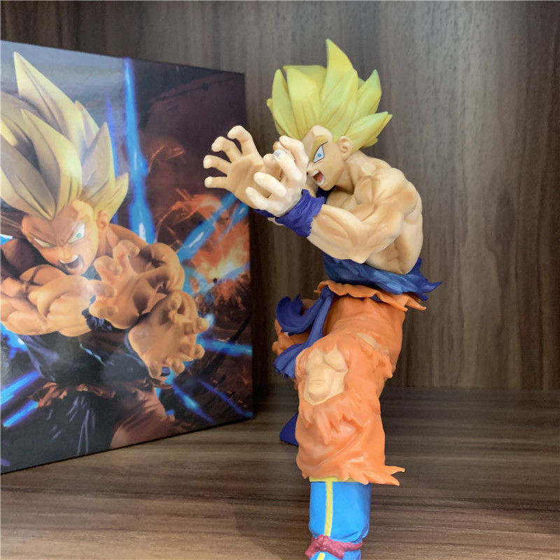 Mô Hình Dragon Ball Nhân Vật Son Goku Tung Chưởng Kamejoko - Cao 15cm