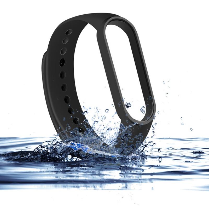 Dây Đeo Đồng Hồ Thể Thao Thông Minh Bằng Silicon Bền Chống Mồ Hôi Có Thể Điều Chỉnh Cho Mi Band 6 5