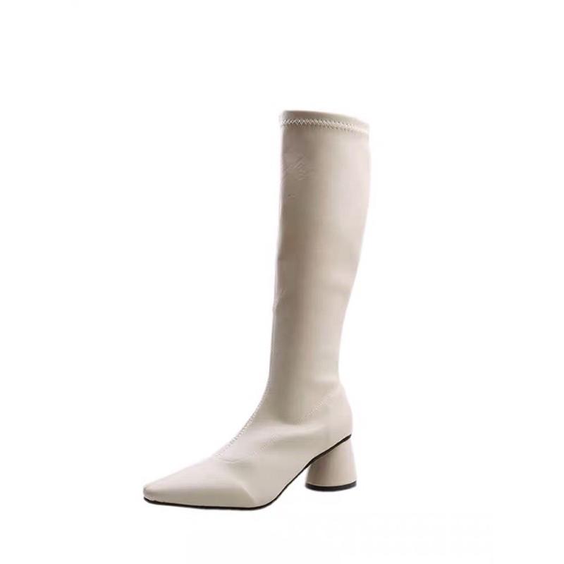 (Sẵn) Boots cổ cao 6cm mũi nhọn G027