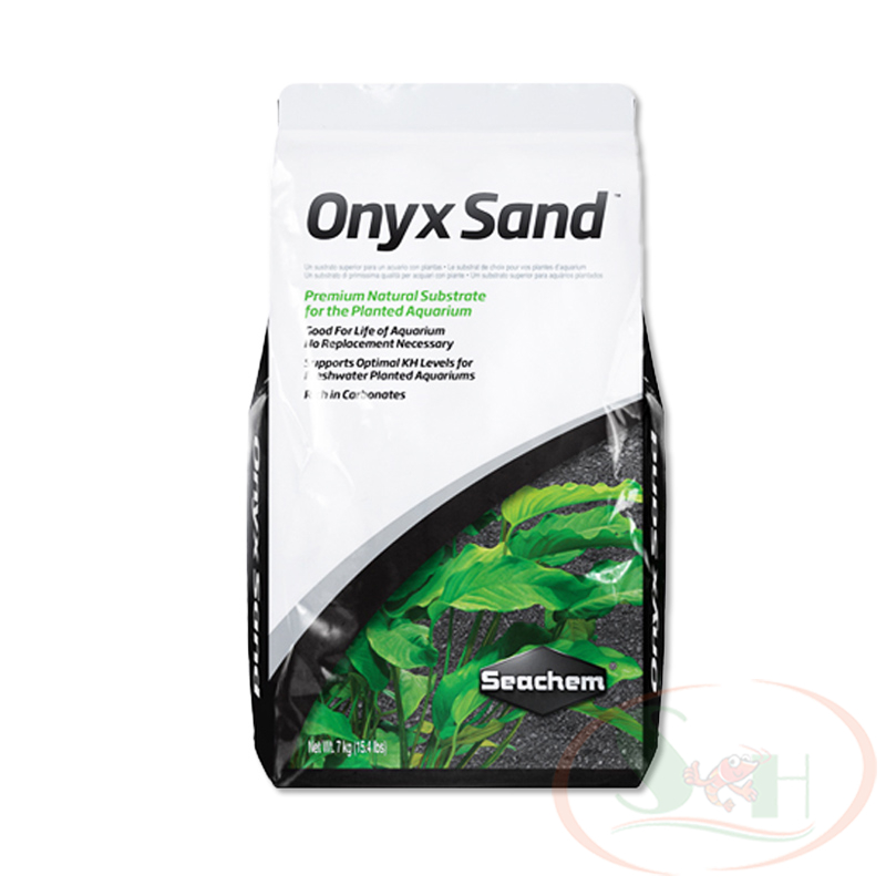 Nền Seachem Onyx Sand hạt mịn, Gravel hạt to giữ pH cao hồ cá tép màu sula