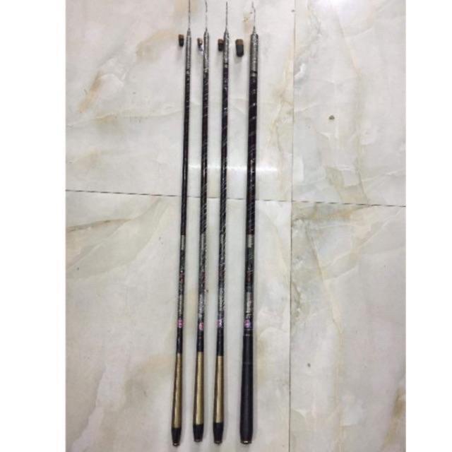 Cần câu tay GW dài 7m2 longhoa loại 1 hàng chính hãng cần cực khoẻ y hình tặng kèm gốc phụ