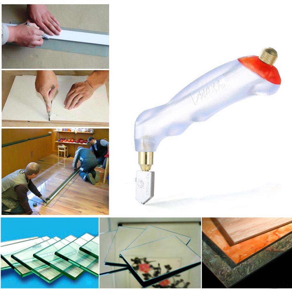 Máy cắt kính cầm tay với Đầu dao bằng thép không gỉ và Bánh xe kim cương, độ cắt dày 10mm