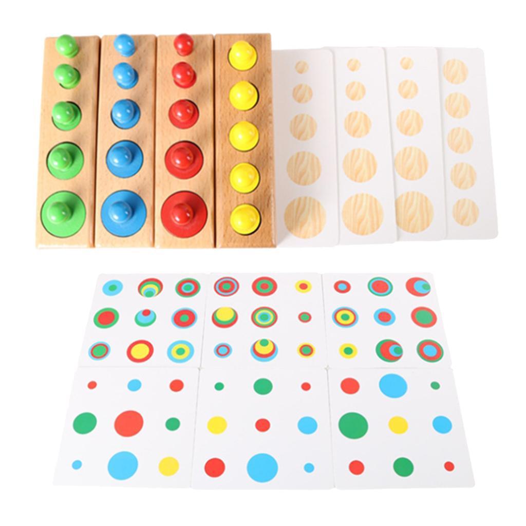Montessori Educational  Wooden Puzzle Stacking for Learning