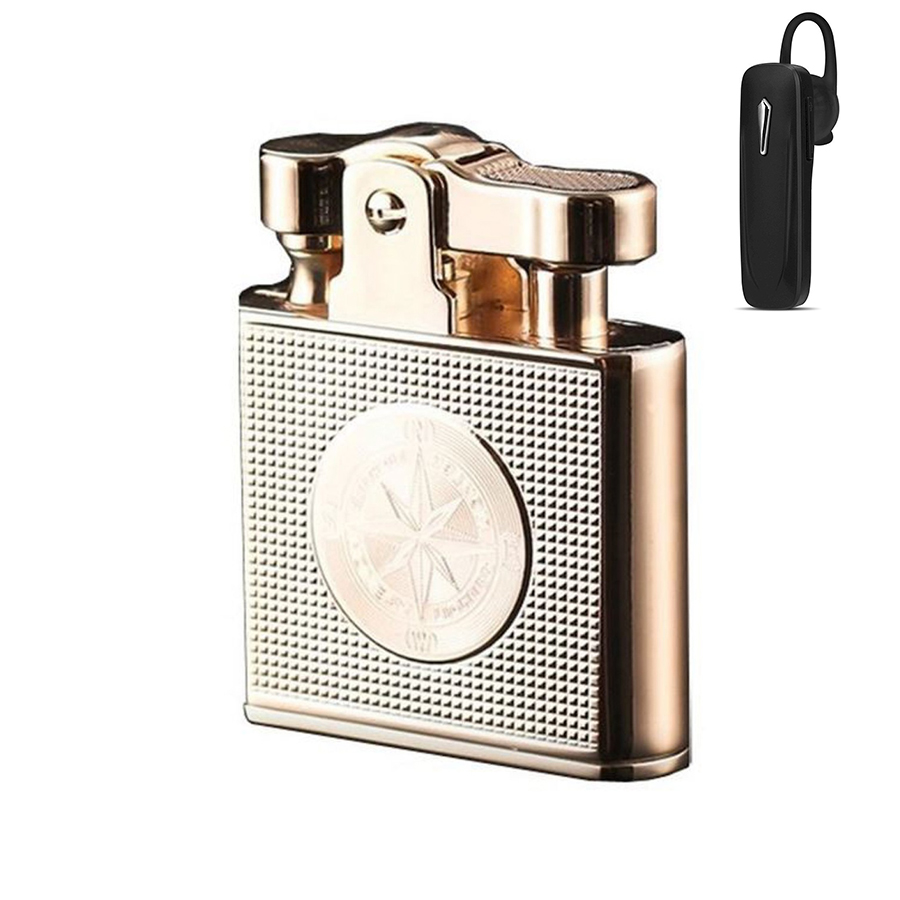 Hộp Quẹt Bật Lửa Cối Xăng Đá XD-20-1 + Tặng Tai Nghe Nhét Tai Cao Cấp