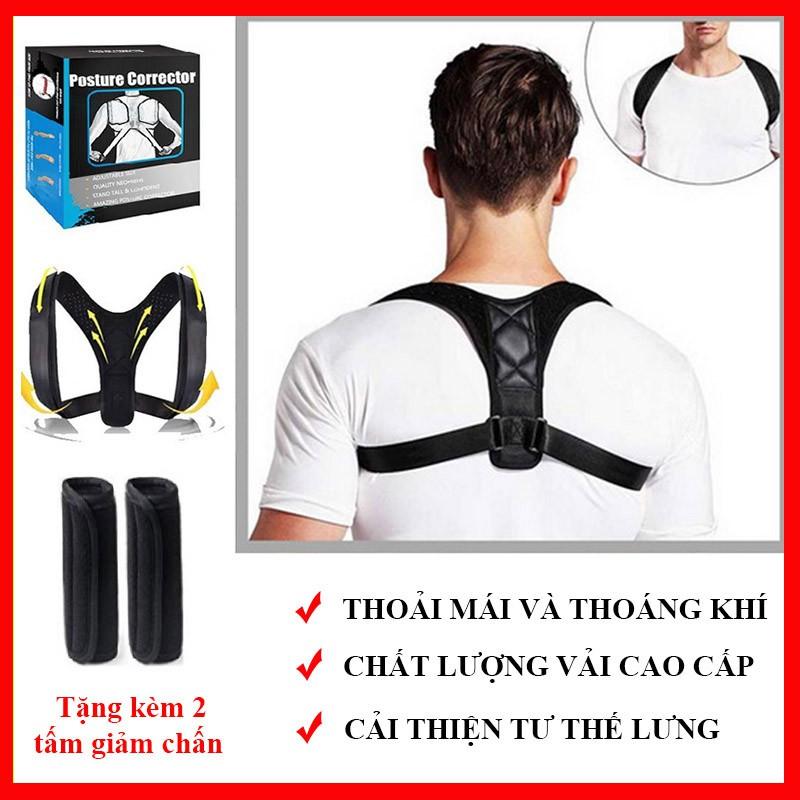 Đai Chống Gù Lưng POSTURE CORRECTOR đóng hộp cao cấp, Đai Chống Gù