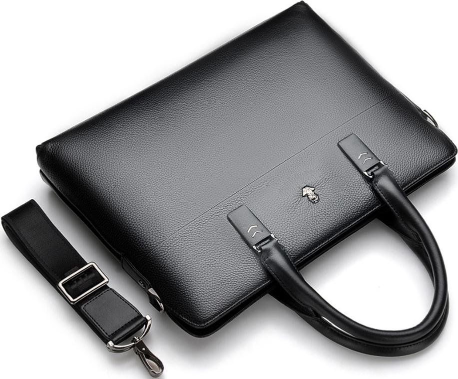 Cặp da công sở đựng Laptop 14 inch họa tiết ông già cao cấp