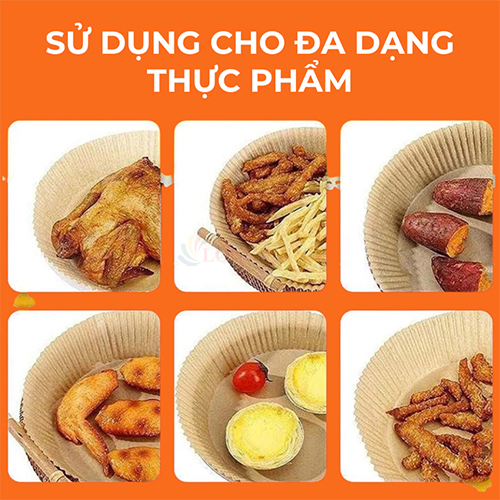 Miếng giấy lót chống dính nồi chiên không dầu BONBOX BKE40801 (50 miếng) - Hàng chính hãng