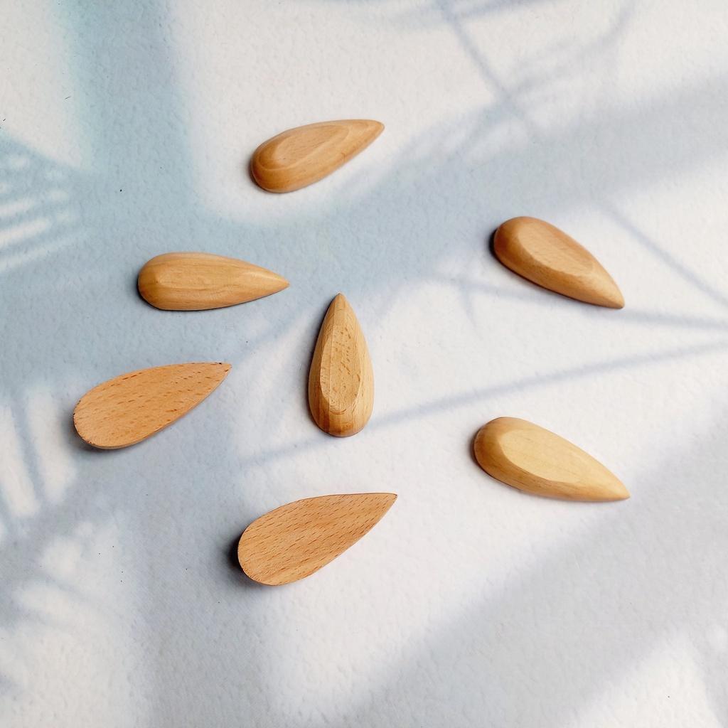 Gác/Kê Đũa Oval Gỗ Beech Hình Giọt Nước, Gác Gỗ Sang Trọng
