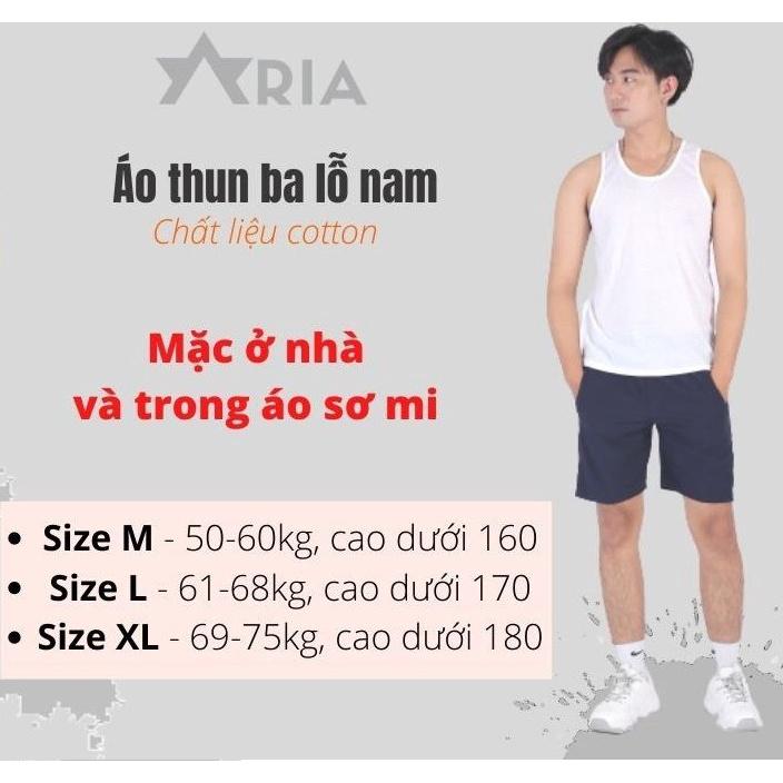 Áo Phông Nam Ba lỗ, Áo Mai Ô Chất liệu Cotton Thoáng Mát