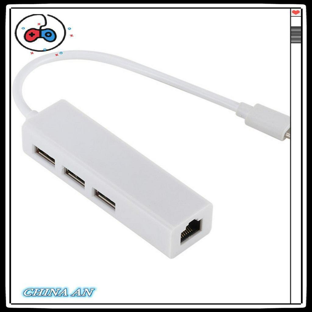 Bộ chuyển đổi nhiều cổng USB-C USB 3.1 Type-C sang cổng cáp mạng Ethernet Lan USB RJ45