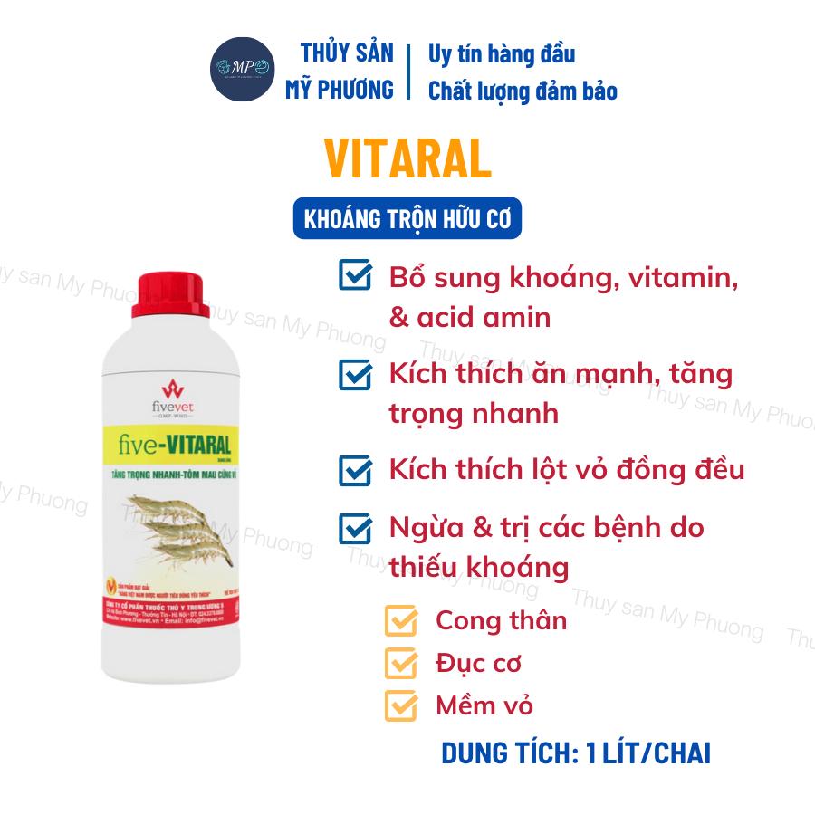 Khoáng trộn hữu cơ kích thích lột ngừa đường ruột lò xo Vitaral tăng cơ chắc thịt tôm thẻ cá lươn ếch ốc ba ba