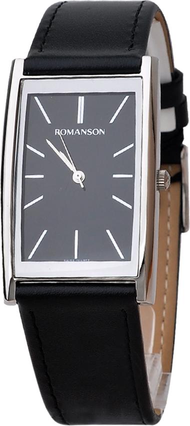 Đồng Hồ Nam Dây Da Romanson DL2158CMWBK (26 x 38 mm) - Đen