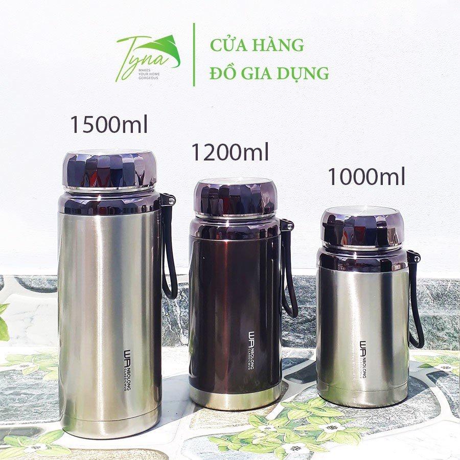 Bình giữ nhiệt 1500ml, bình nước giữ nhiệt inox 304 cao cấp