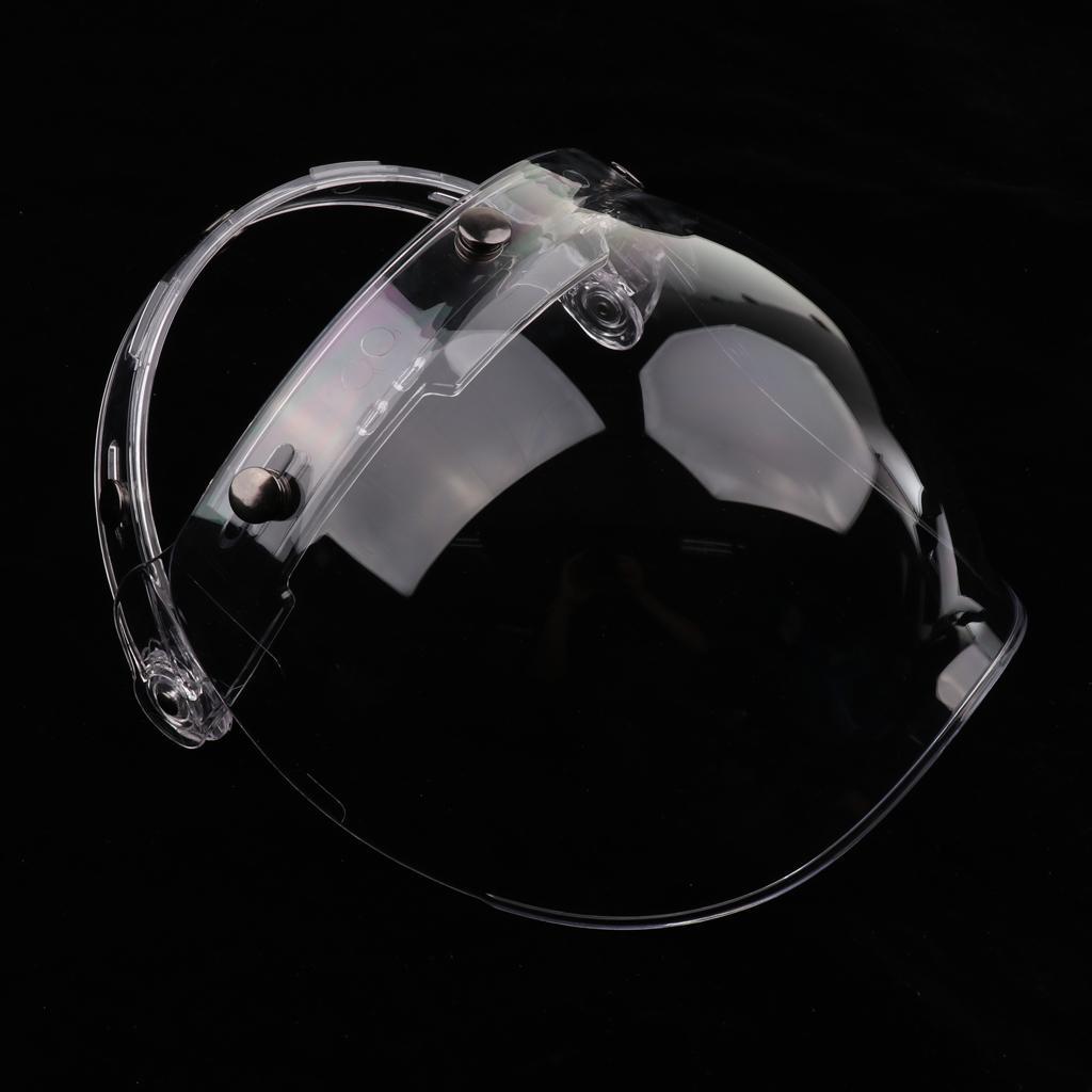 2x3-Snap Bubble Wind Shield Visor for Bonanza Motorcycle Helmets 3