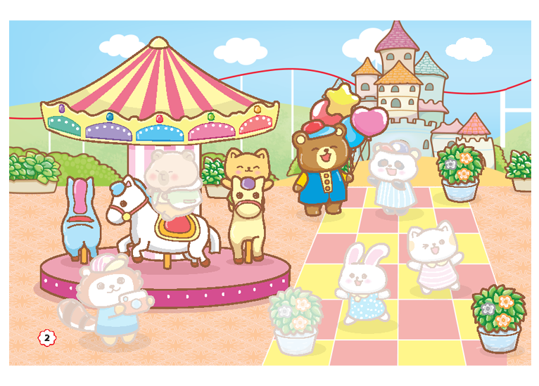 Sách Dán Hình - Capy Và Công Viên Giải Trí (Tặng Kèm 2 Phòng Sticker 3D)