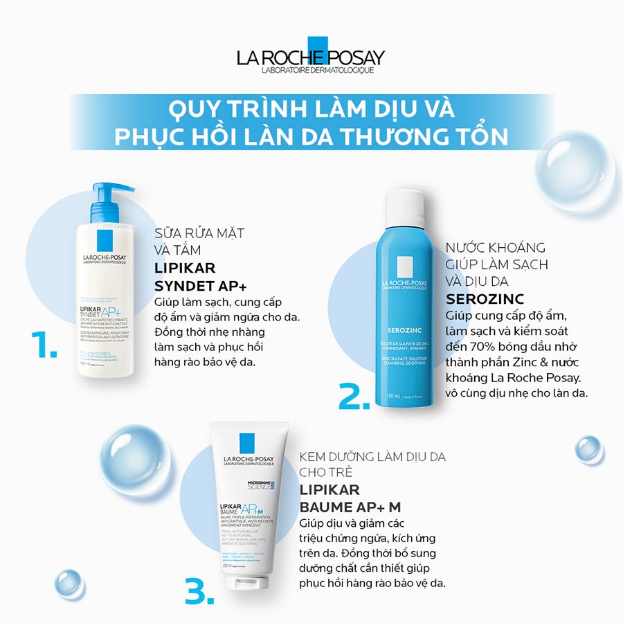 Kem Dưỡng làm dịu da cho da khô &amp; ngứa La Roche-Posay Lipikar Baume AP+ 200ml