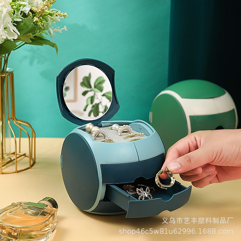 Hộp Đựng Trang Sức Mini Hình Tròn Cực Xinh