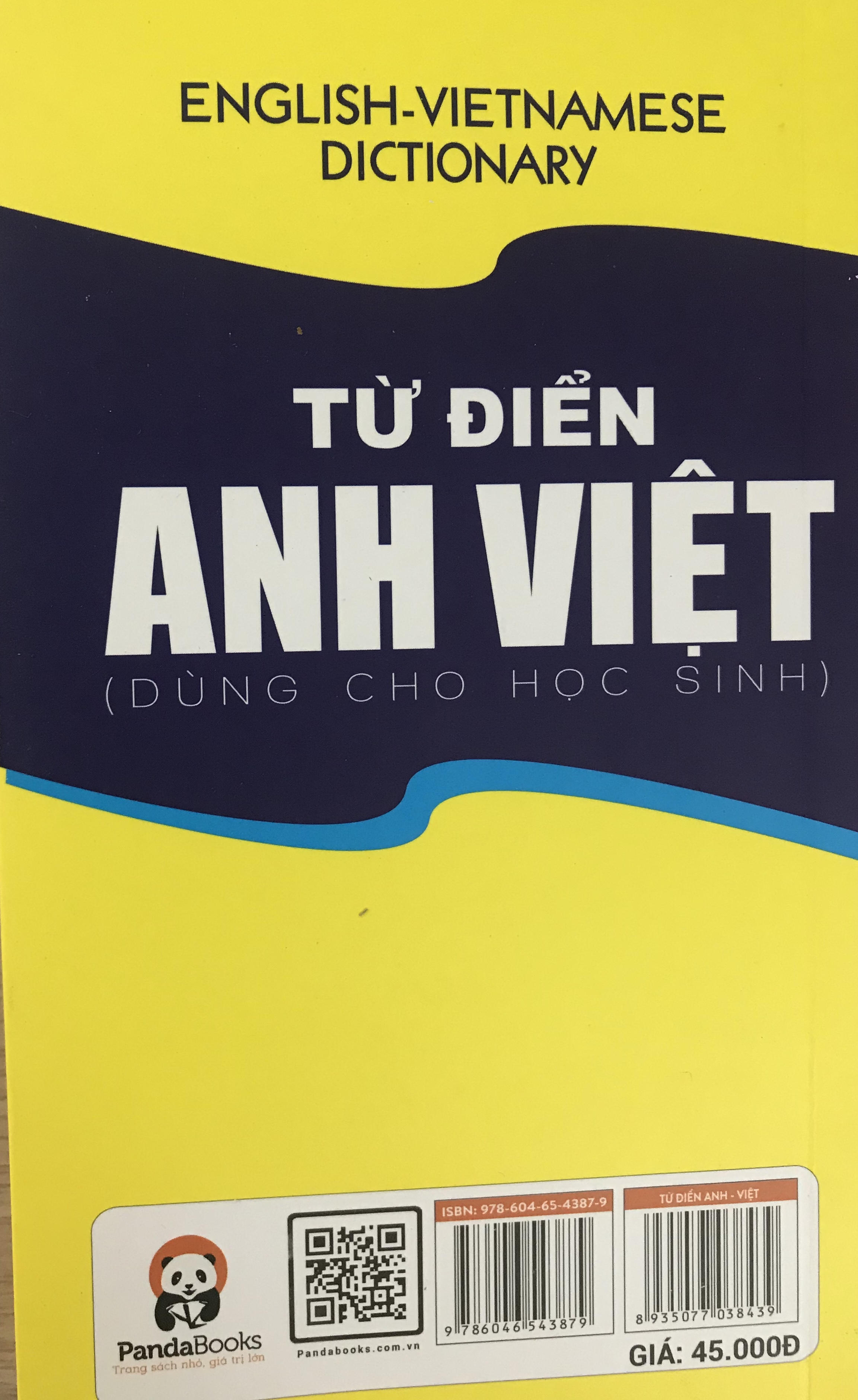 Từ Điển Anh Việt (Dùng Cho Học Sinh - Tái Bản)