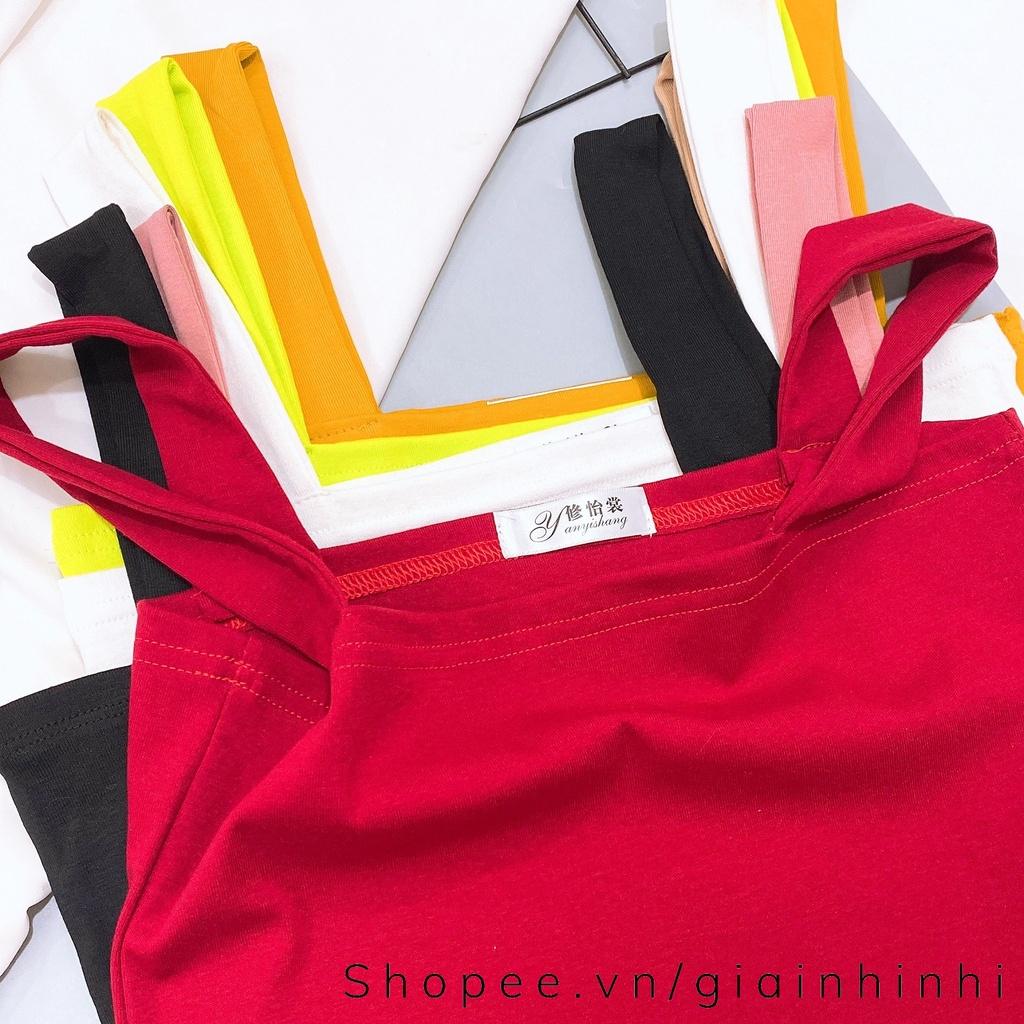 Áo hai dây to dáng croptop, Kiểu ôm body sexxy form ngắn CS004 - NhiNhi Shop