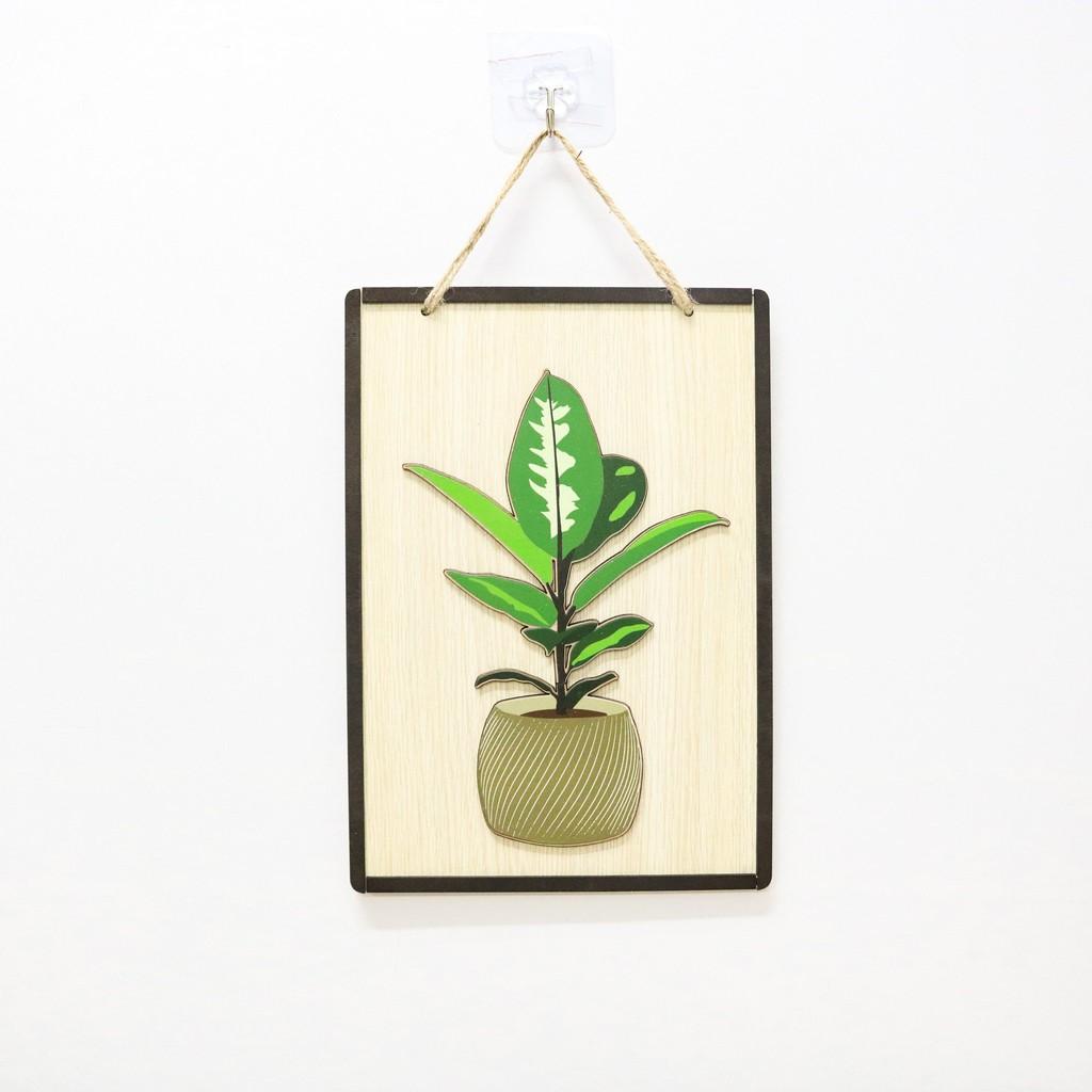 Bảng hình lá thiên nhiên mang cảm giác tươi mát sử dụng treo decor trang trí gia đình, nhà cửa, cửa hàng