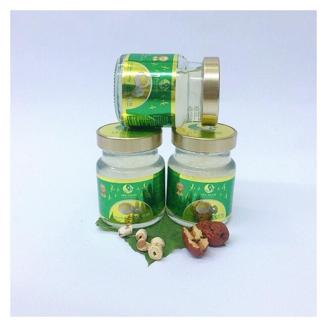 TỔ YẾN CHƯNG ĐƯỜNG PHÈN – YẾN XANH - HỘP 1 LỌ