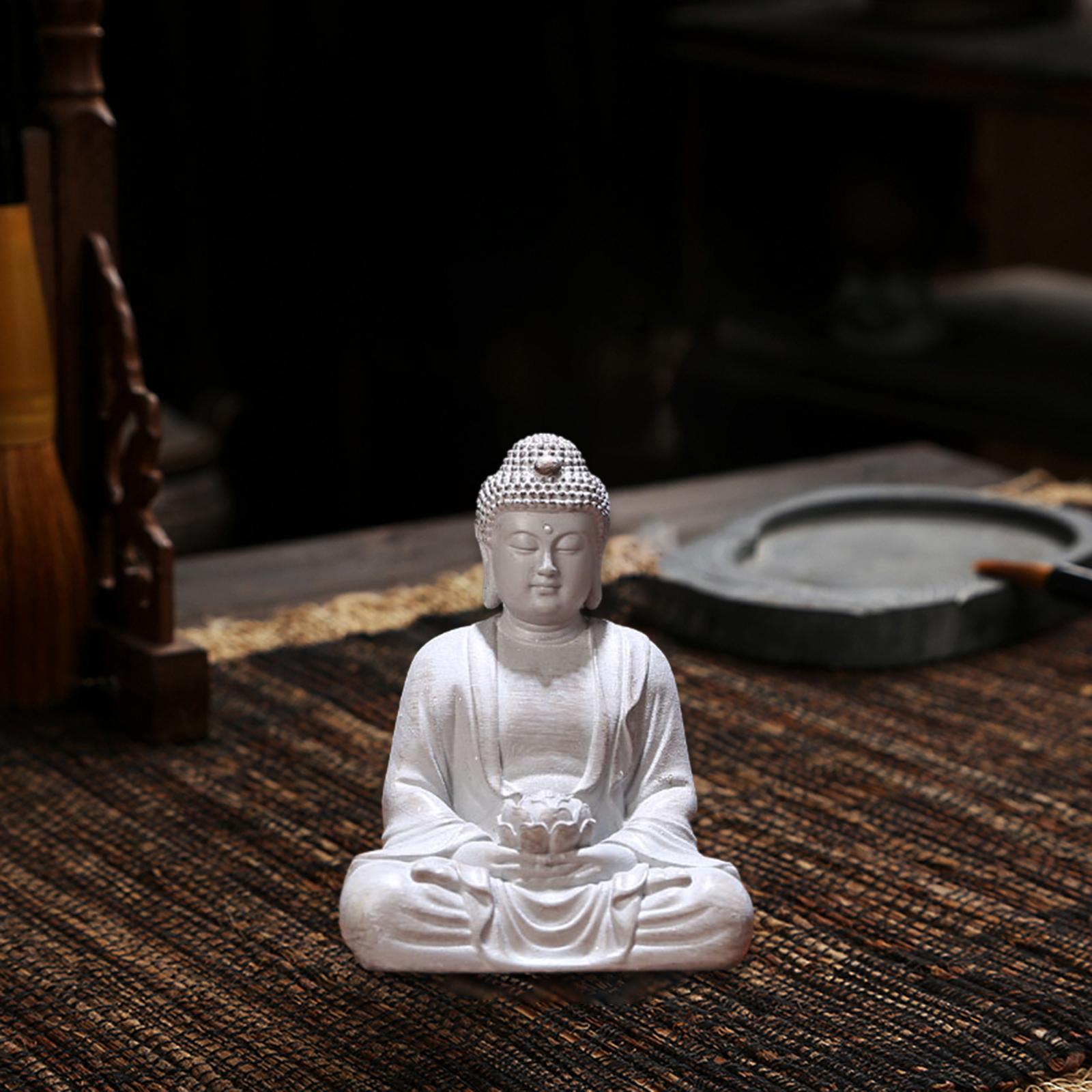 Buddha Statue Decorative Figure Chinese Portable Desktop Tabletop Decoration